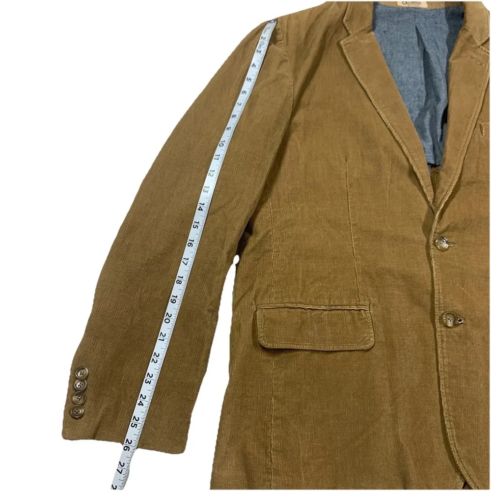 J Crew Ludlow‎ Corduroy Jacket Men's Size XL  Brown 100% Cotton Preppy Blazer
